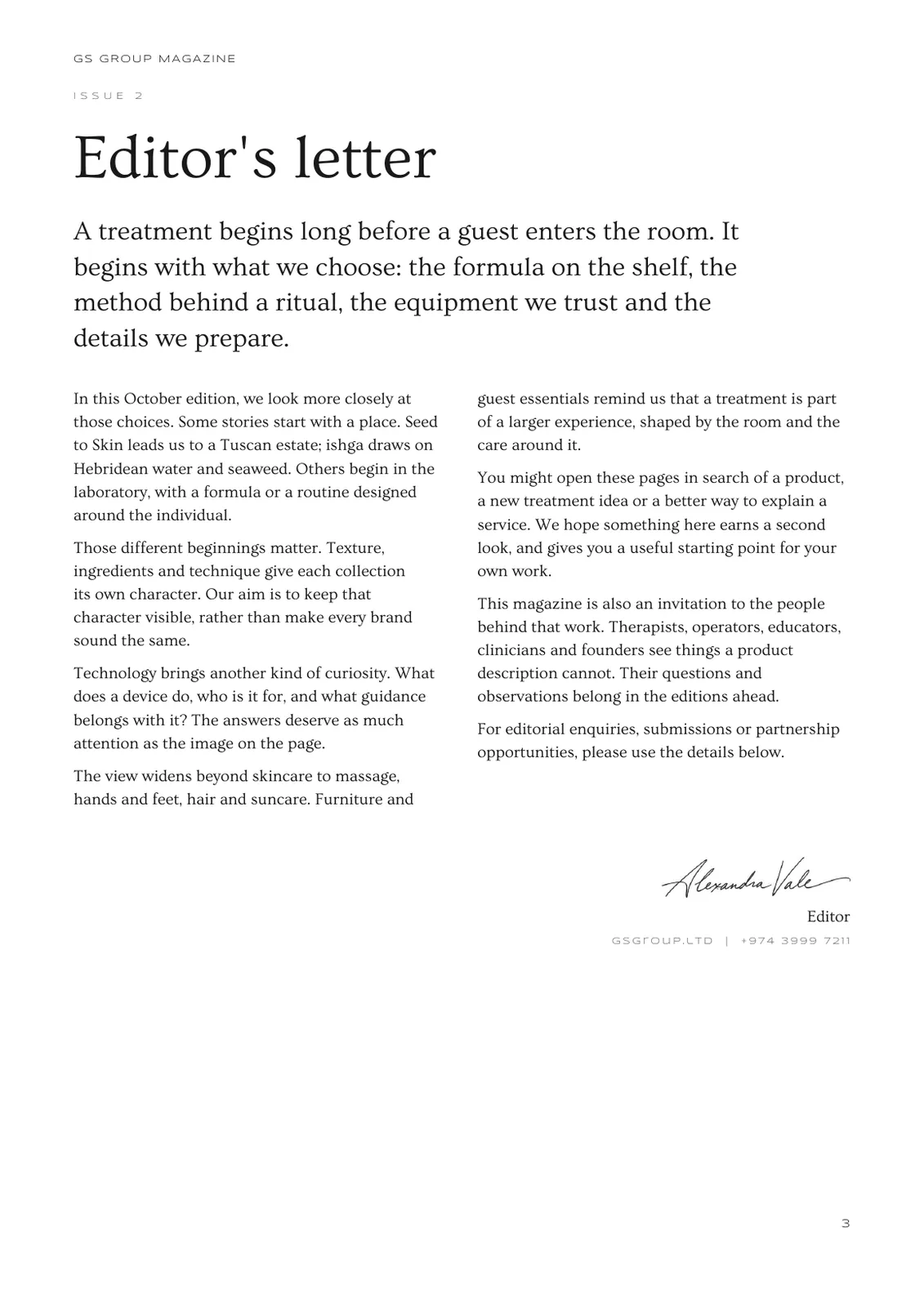 GS Group magazine, Second Edition, page 3
