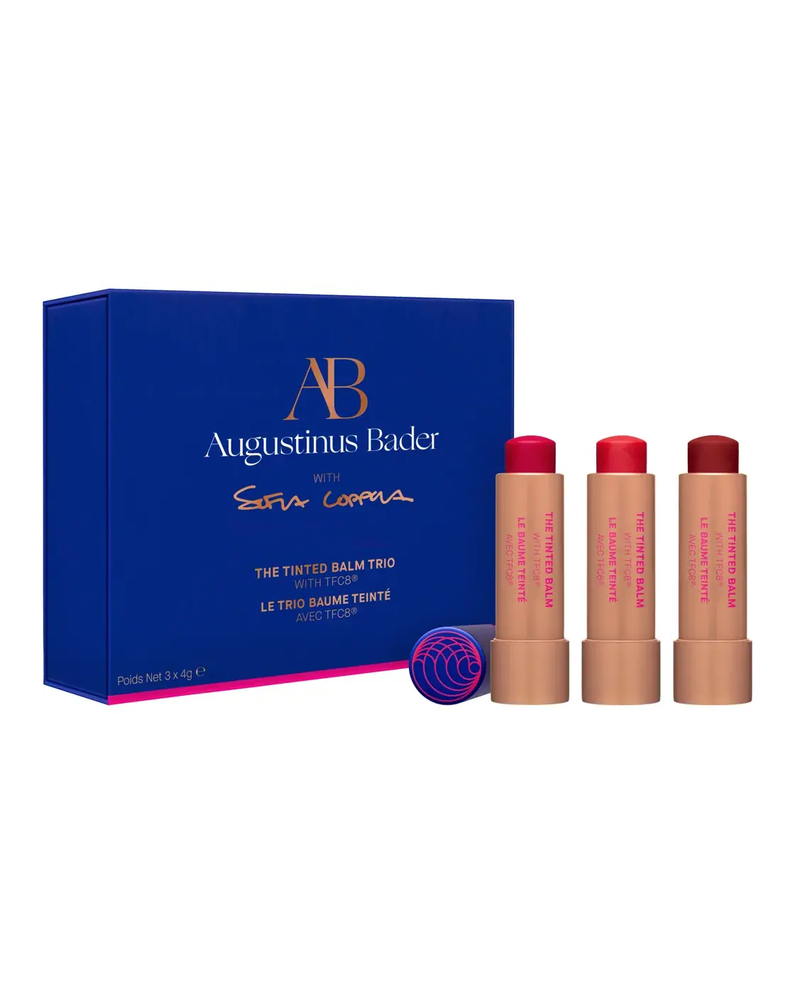 Augustinus Bader The Tinted Balm Trio Augustinus Bader The Tinted Balm Trio, front view