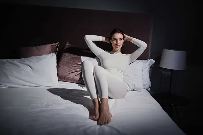 Ballancer Pro Ballancer®Pro Lymphatic Flow Enhancing Luxury Sleepwear (Ivory), texture view