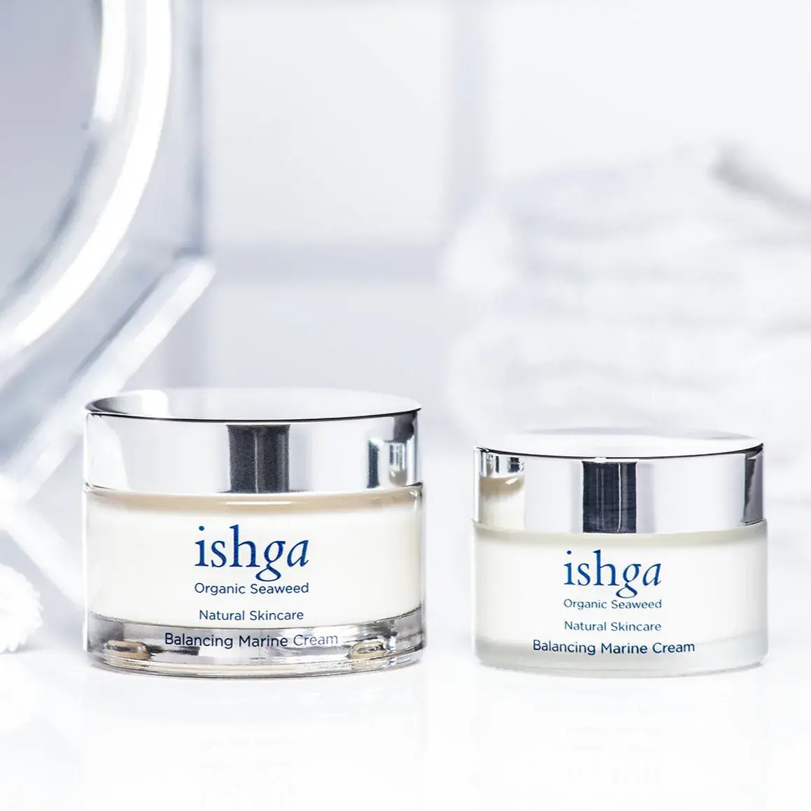 ishga Balancing Marine Cream 30ml, lifestyle view