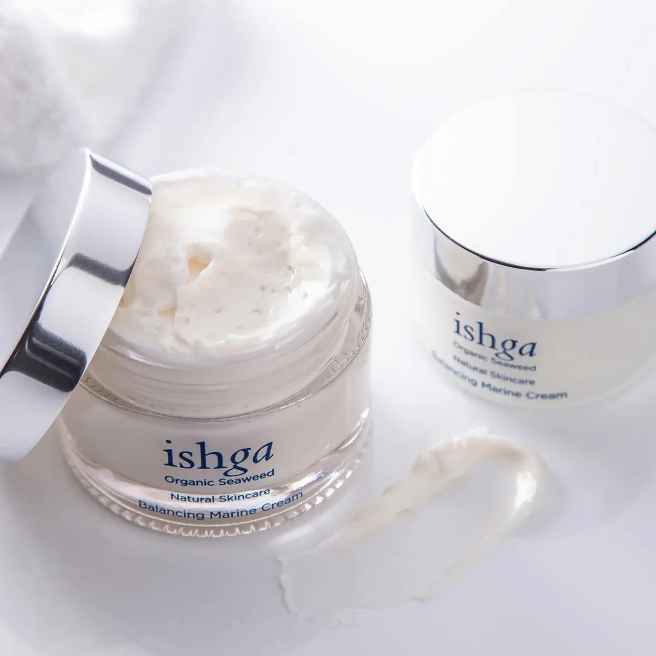 ishga Balancing Marine Cream 30ml, texture view
