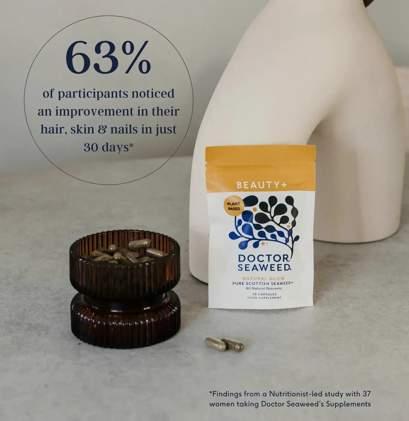 ishga Beauty+ Seaweed Supplements, detail view