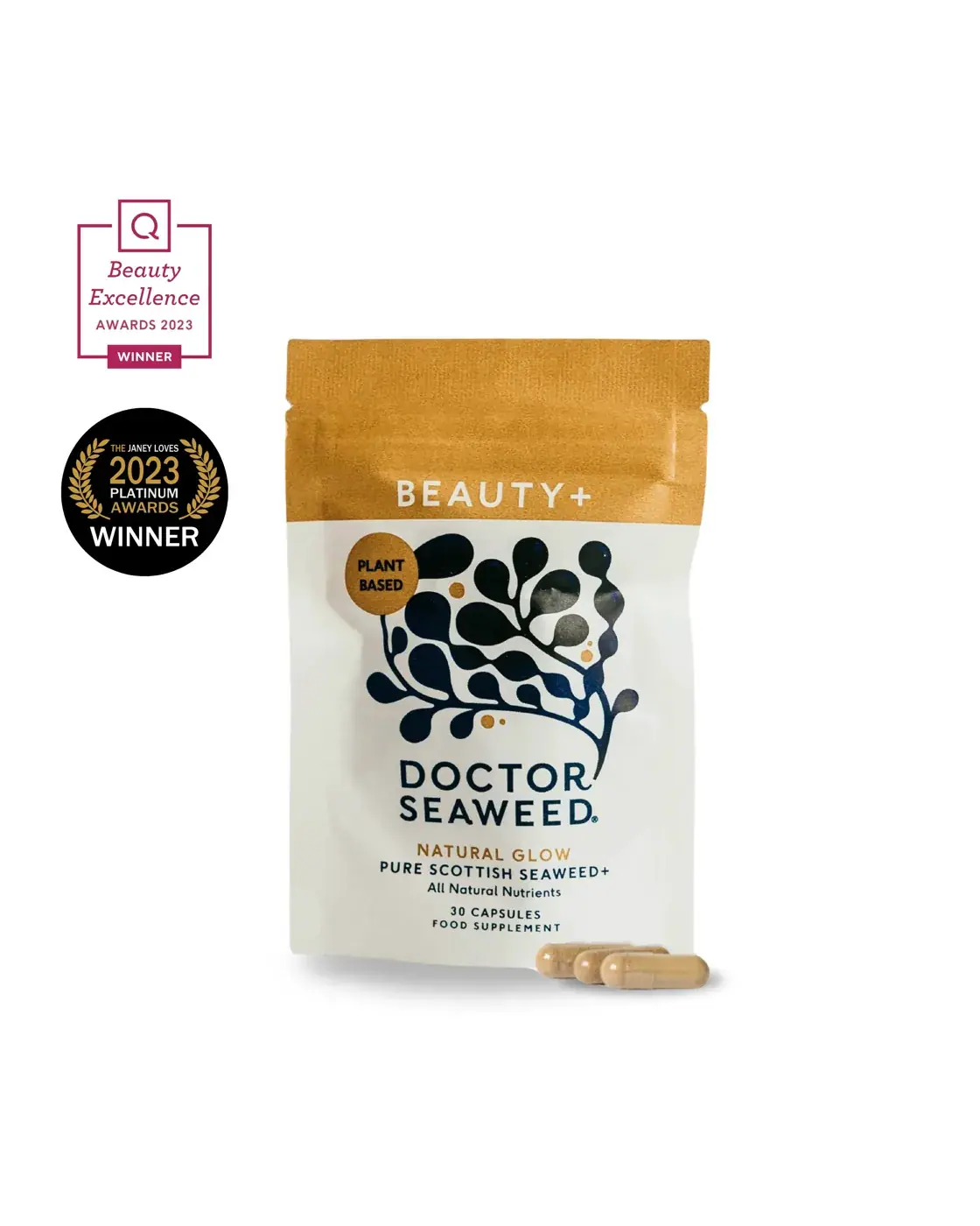 ishga Beauty+ Seaweed Supplements, front view