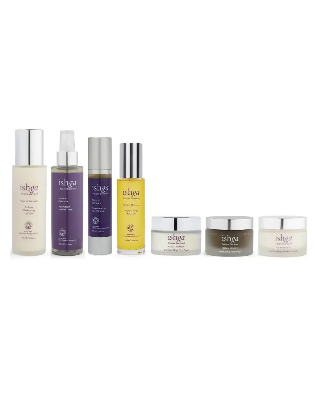 ishga Detoxifying Face Collection, front view