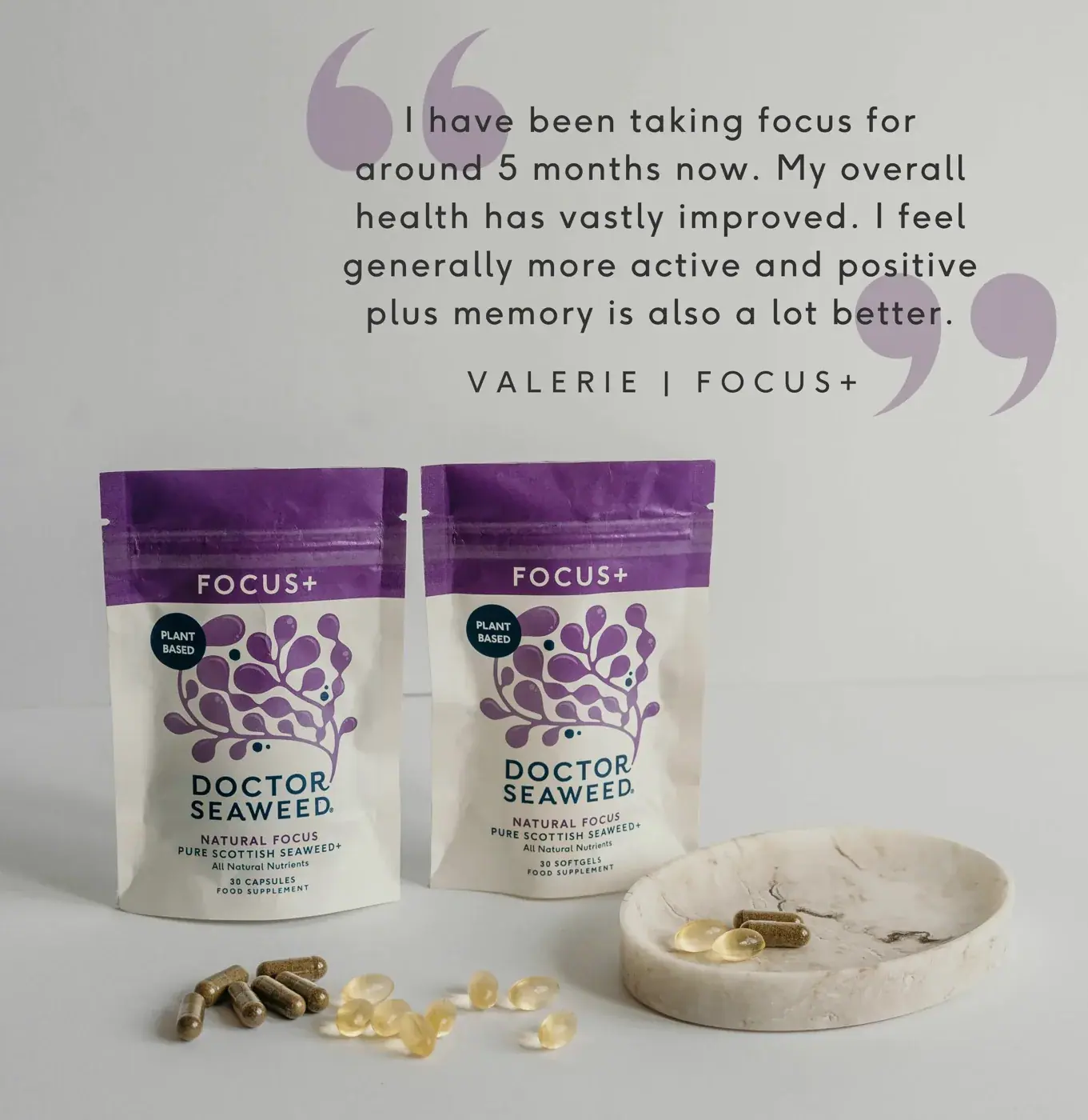 ishga Focus+ Seaweed Supplements, detail view