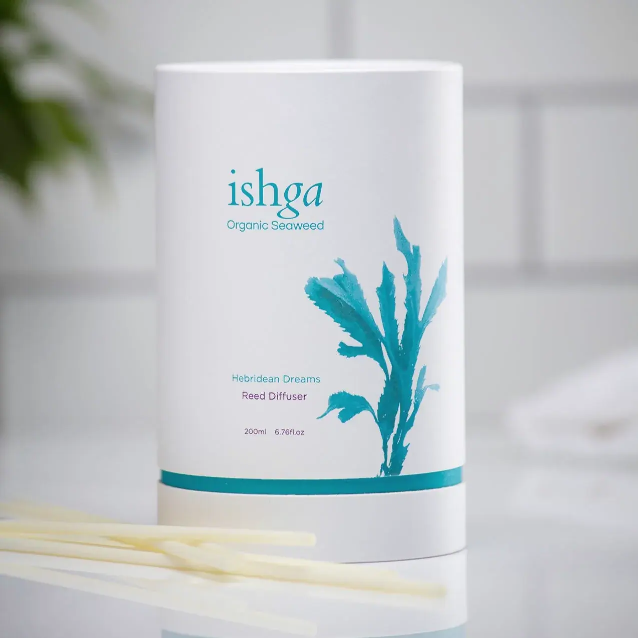 ishga Hebridean Dreams Reed Diffuser 200ml, lifestyle view