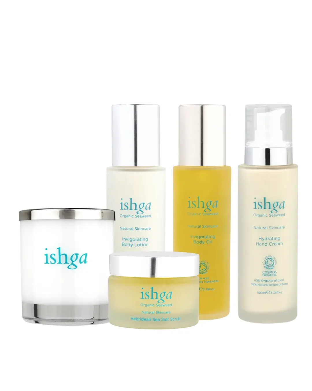 ishga Invigorating Body Collection, front view