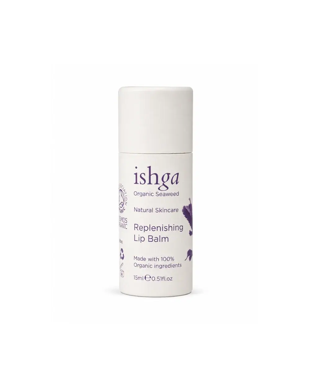 ishga Replenishing Lip Balm 15ml, front view