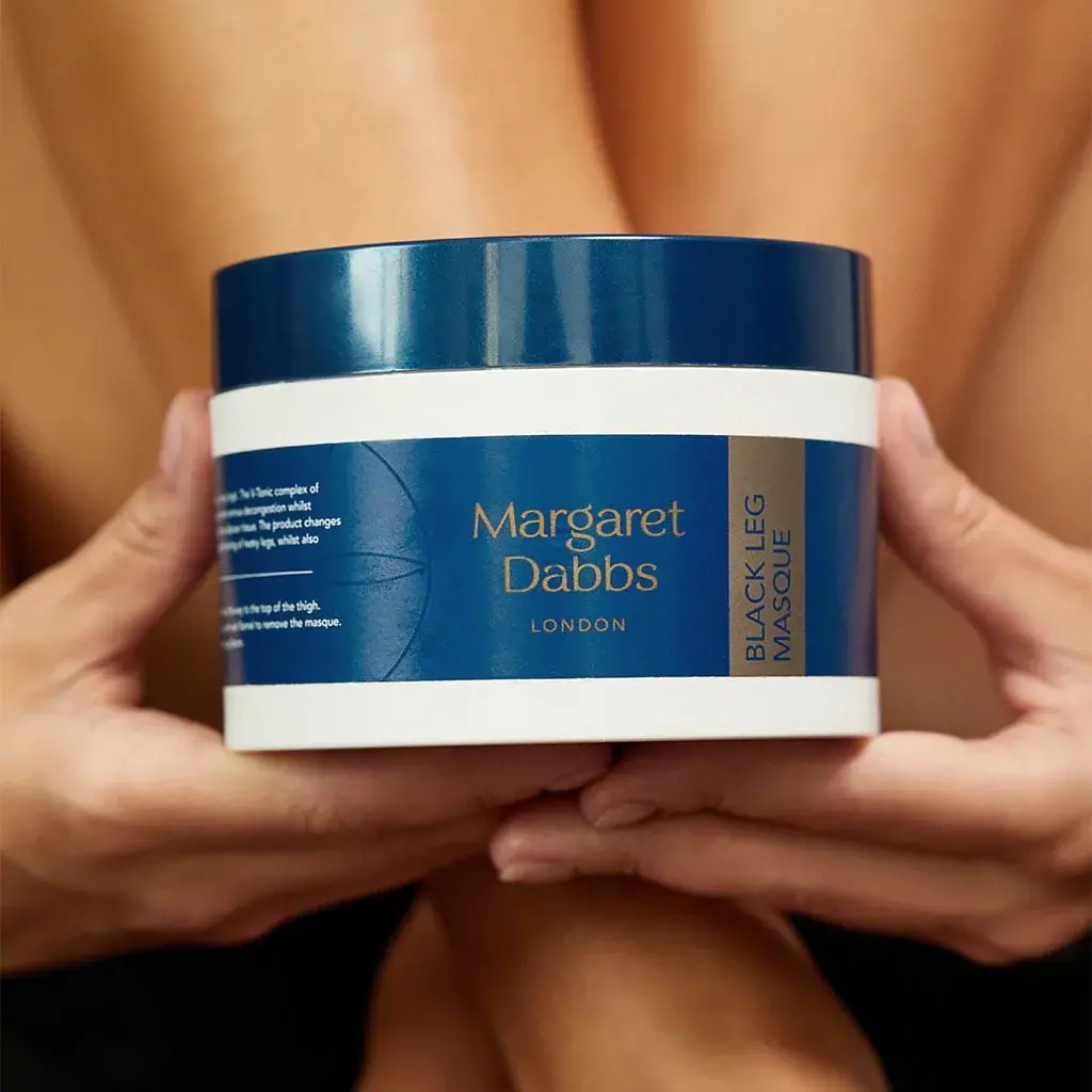 Margaret Dabbs London Black Leg Masque 200g, detail view