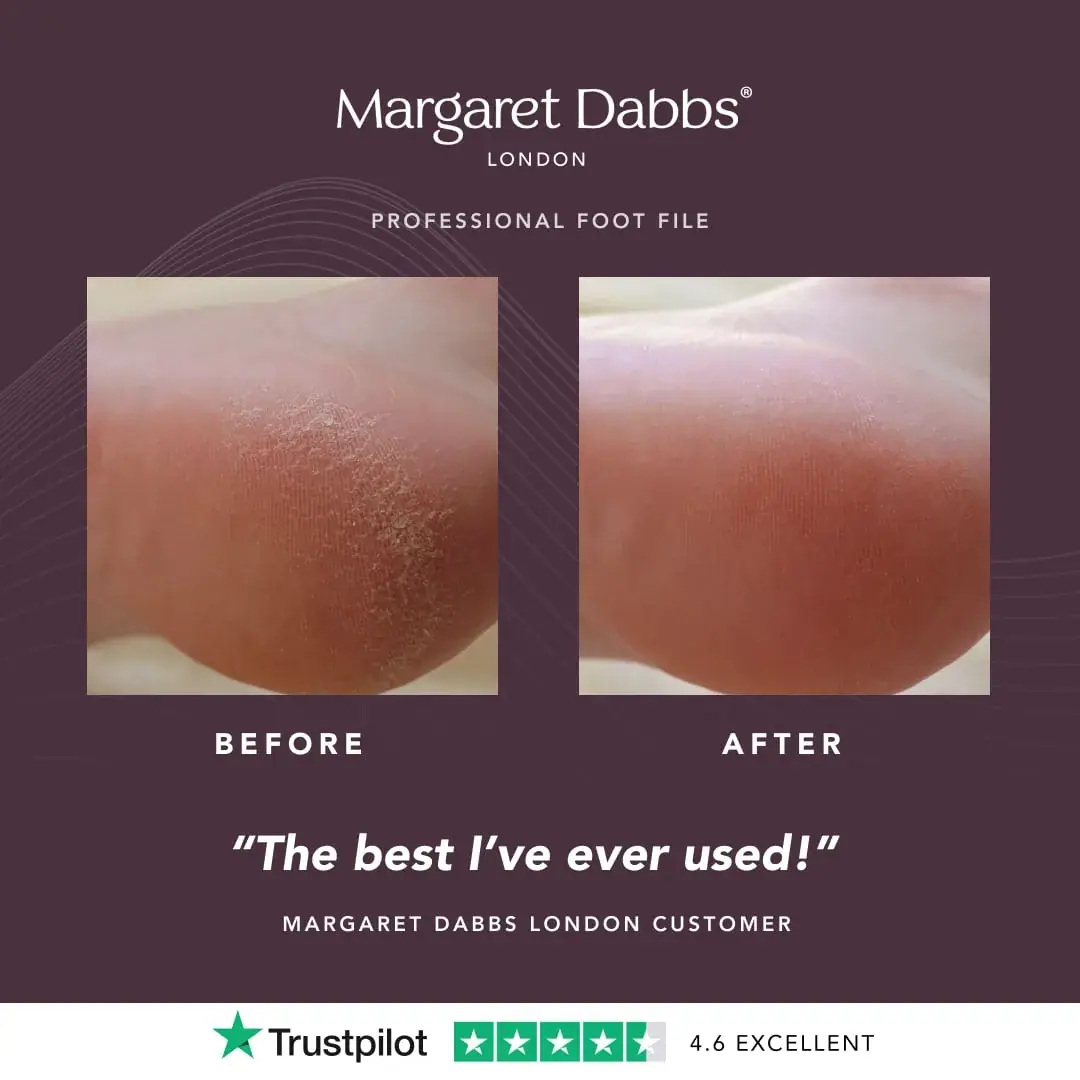 Margaret Dabbs London Foot File with 4 Pads, packaging view