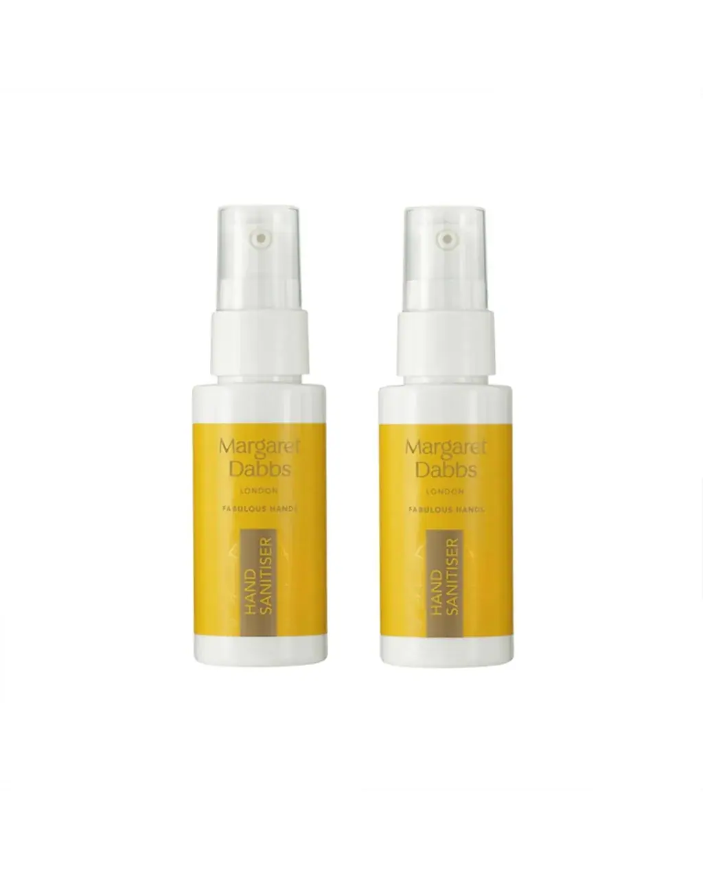 Margaret Dabbs London Hydrating Hand Sanitiser Duo 30ml, front view