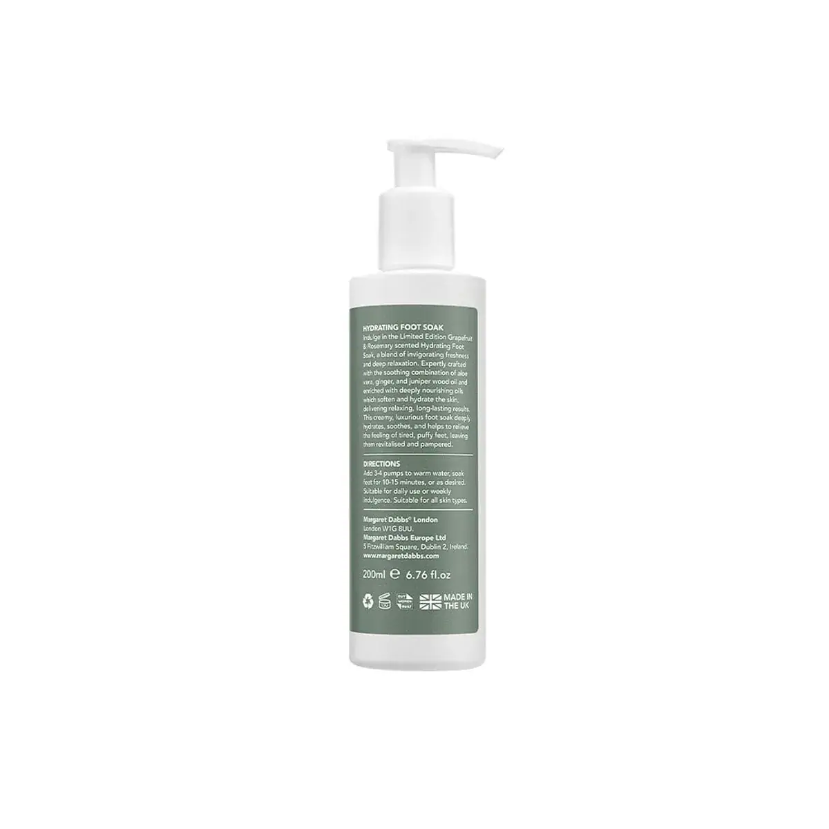 Margaret Dabbs London Limited Edition Foot Soak 200ml, detail view