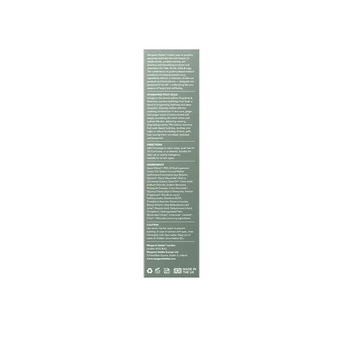Margaret Dabbs London Limited Edition Foot Soak 200ml, lifestyle view
