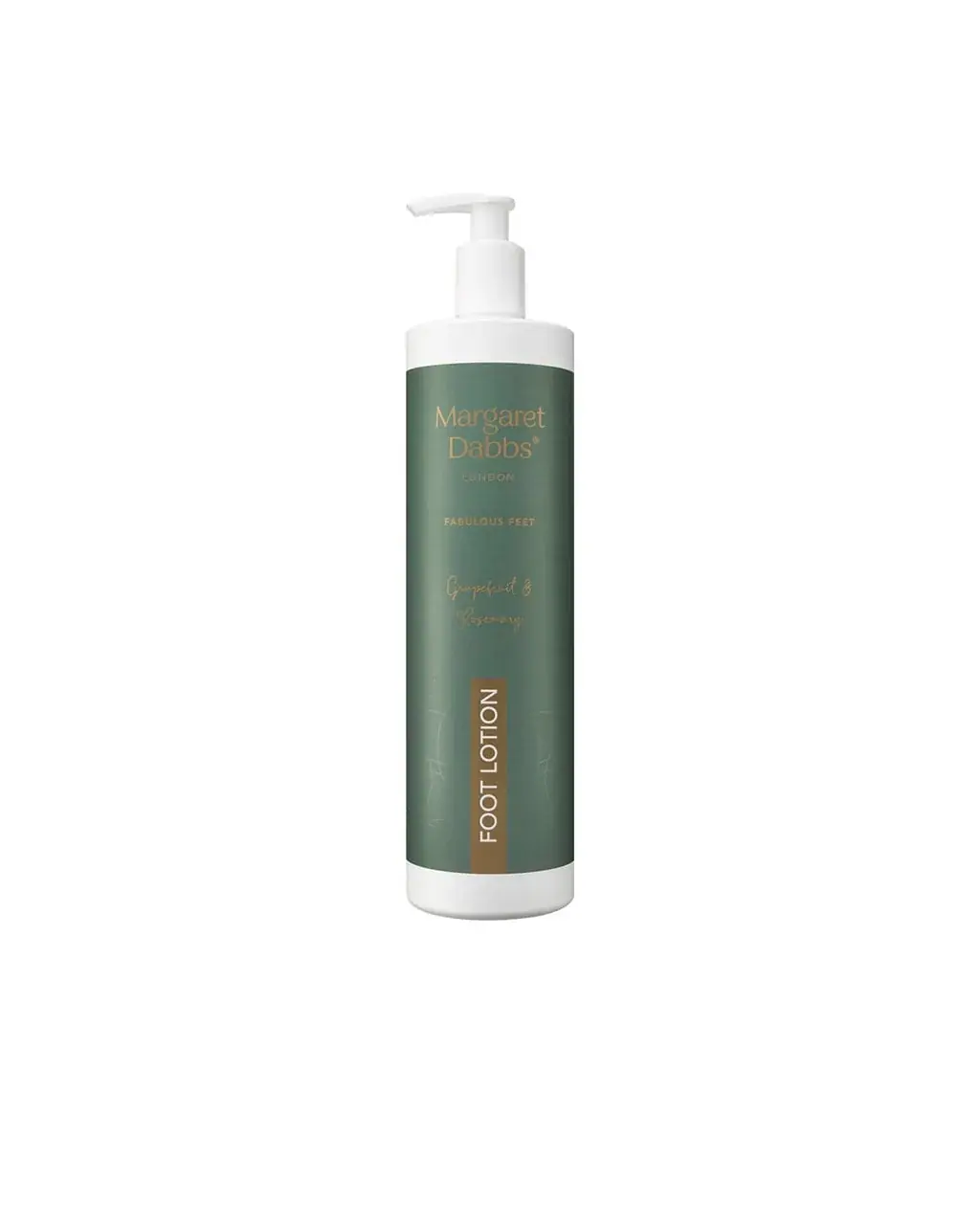 Margaret Dabbs London Limited Edition Supersize Intensive Hydrating Foot Lotion with Grapefruit & Rosemary 600ml, front view