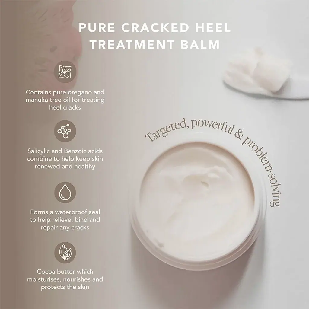 Margaret Dabbs London PURE Cracked Heel Treatment Balm Pot 140ml, detail view