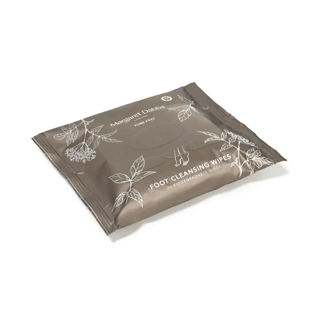 Margaret Dabbs London PURE Foot Cleansing Wipes, detail view