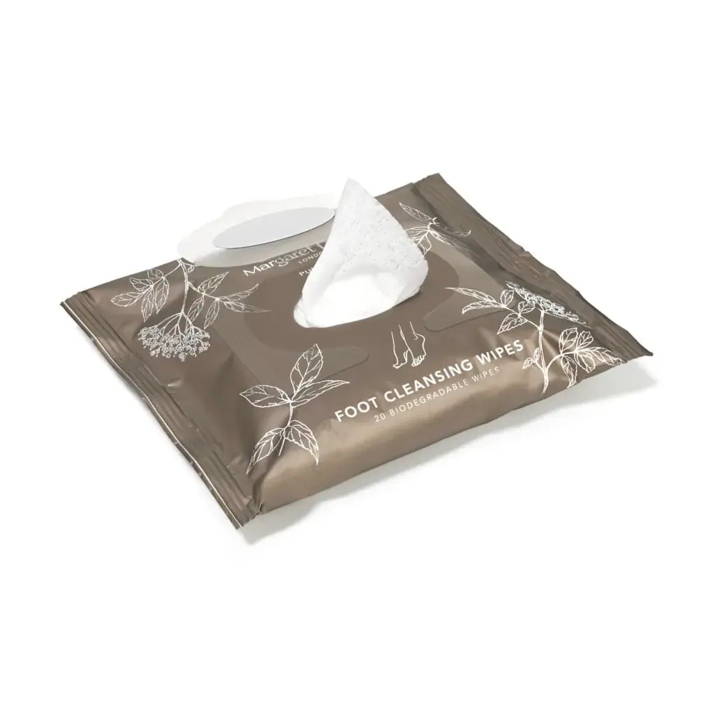 Margaret Dabbs London PURE Foot Cleansing Wipes, texture view