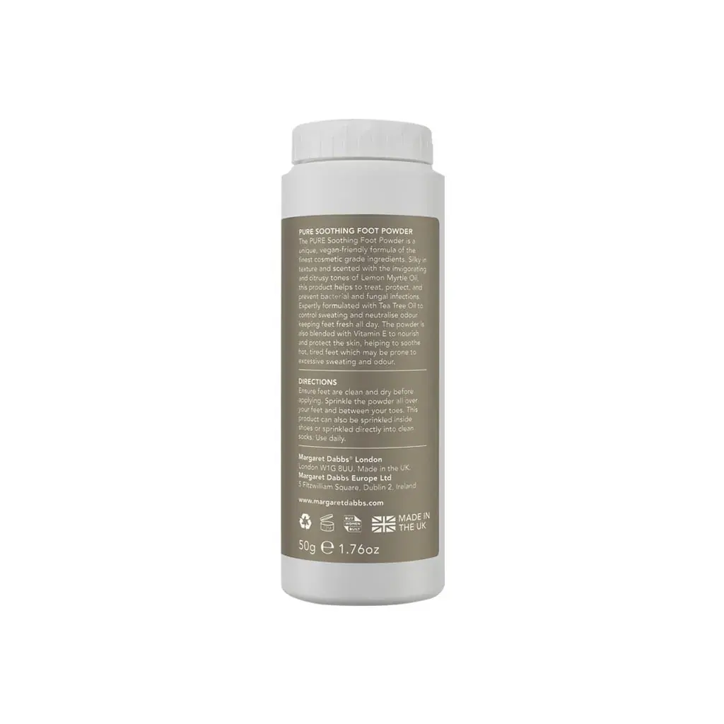 Margaret Dabbs London PURE Soothing Foot Powder 50g, alternate view