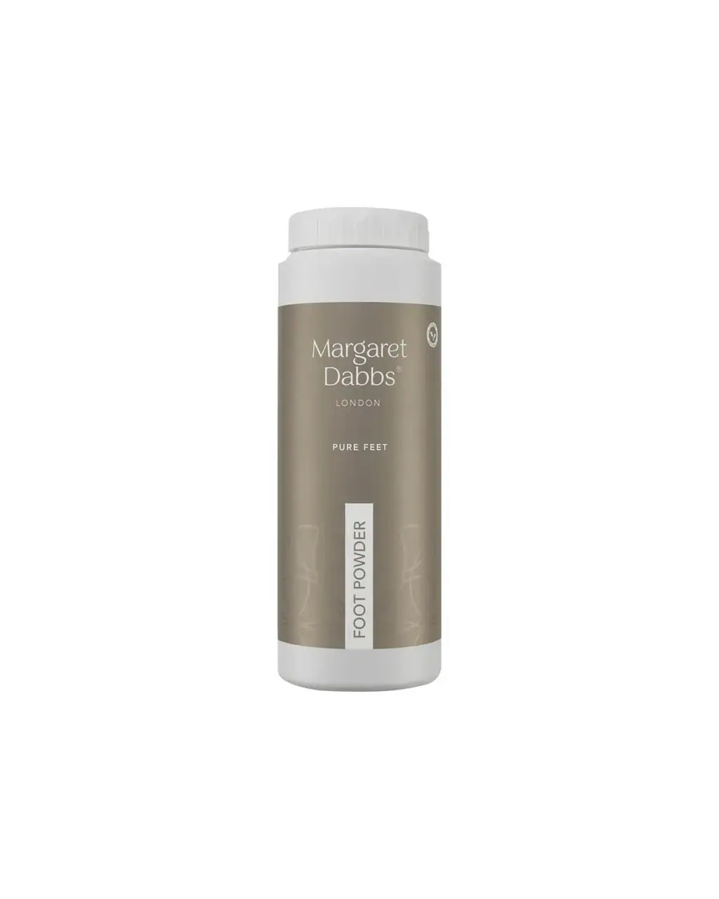 Margaret Dabbs London PURE Soothing Foot Powder 50g, front view