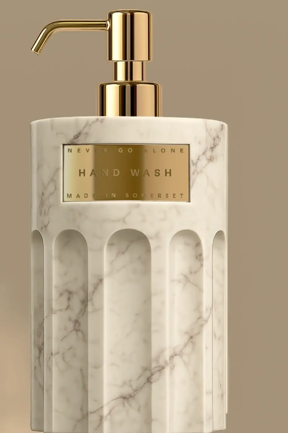 Never Go Alone marble amenity vessel Never Go Alone marble vessel for hand wash