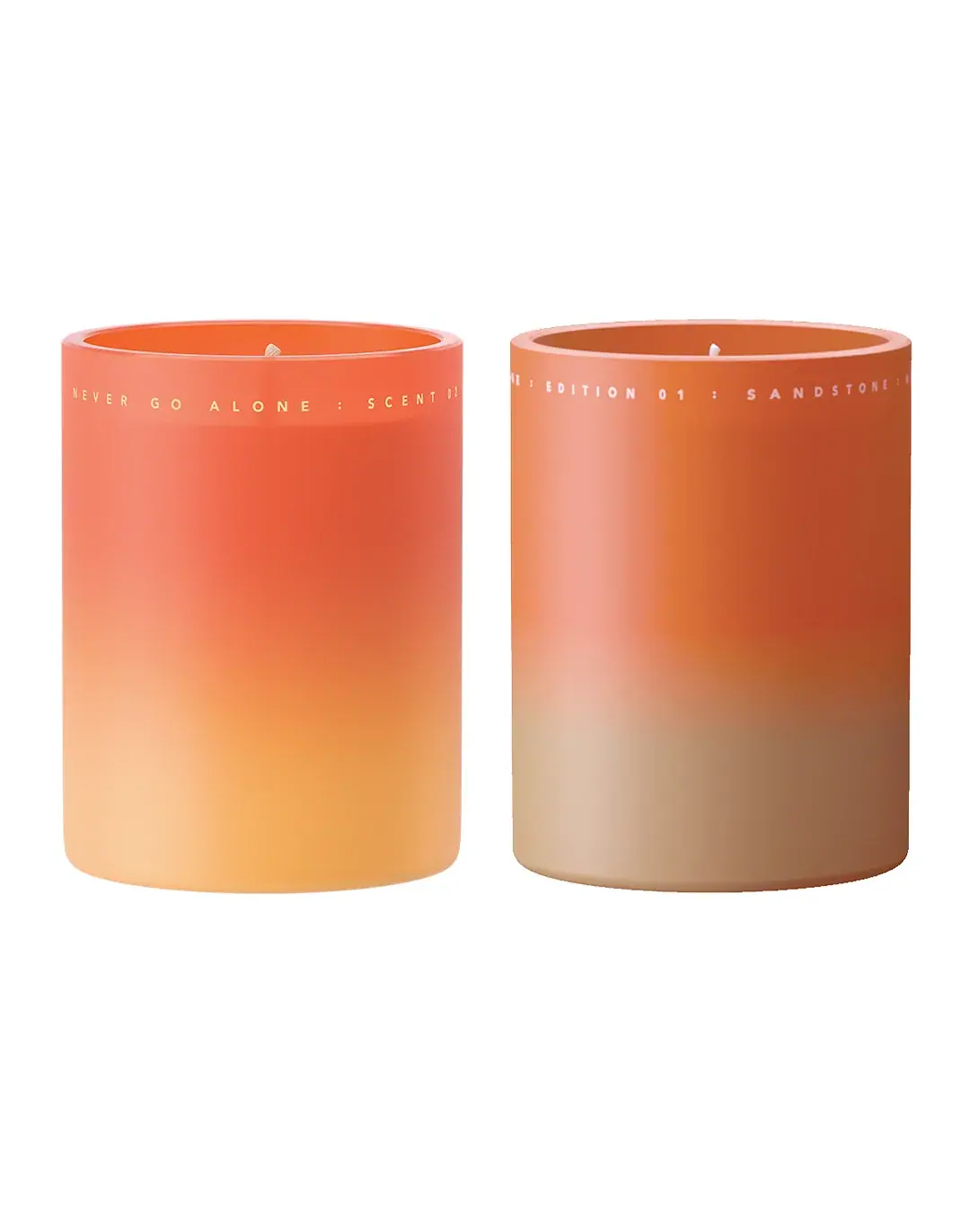 Never Go Alone Candle Duo Never Go Alone Candle Duo, front view