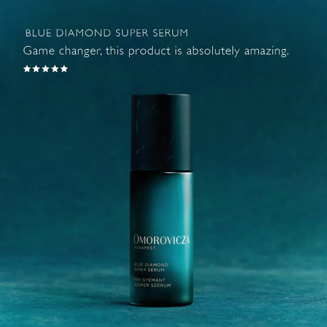 Omorovicza Blue Diamond Duo, texture view