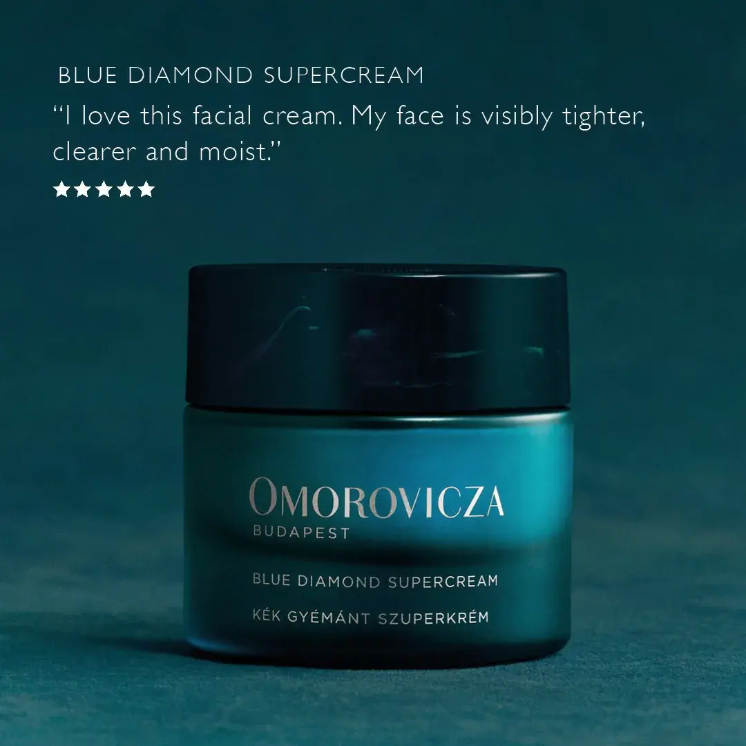 Omorovicza Blue Diamond Supercream 50ml, texture view