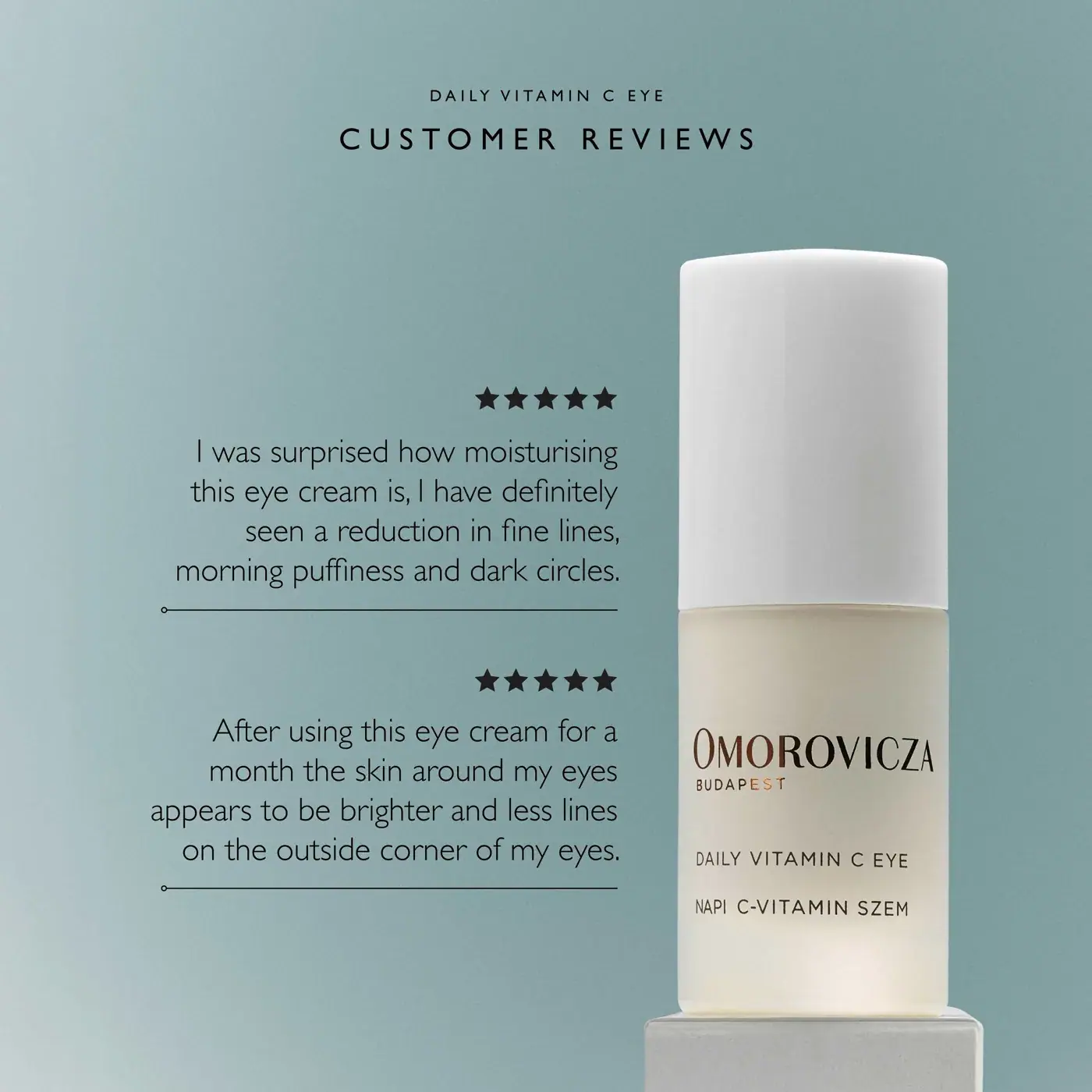 Omorovicza Daily Vitamin C Eye Cream 15ml, alternate view