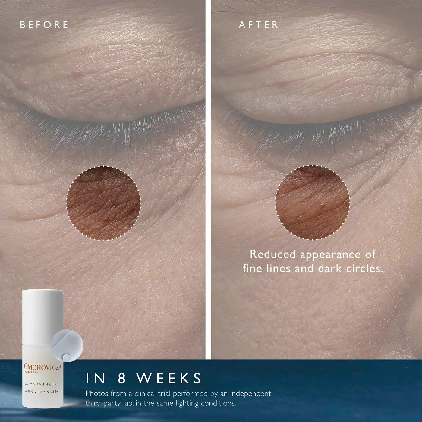 Omorovicza Daily Vitamin C Eye Cream 15ml, texture view