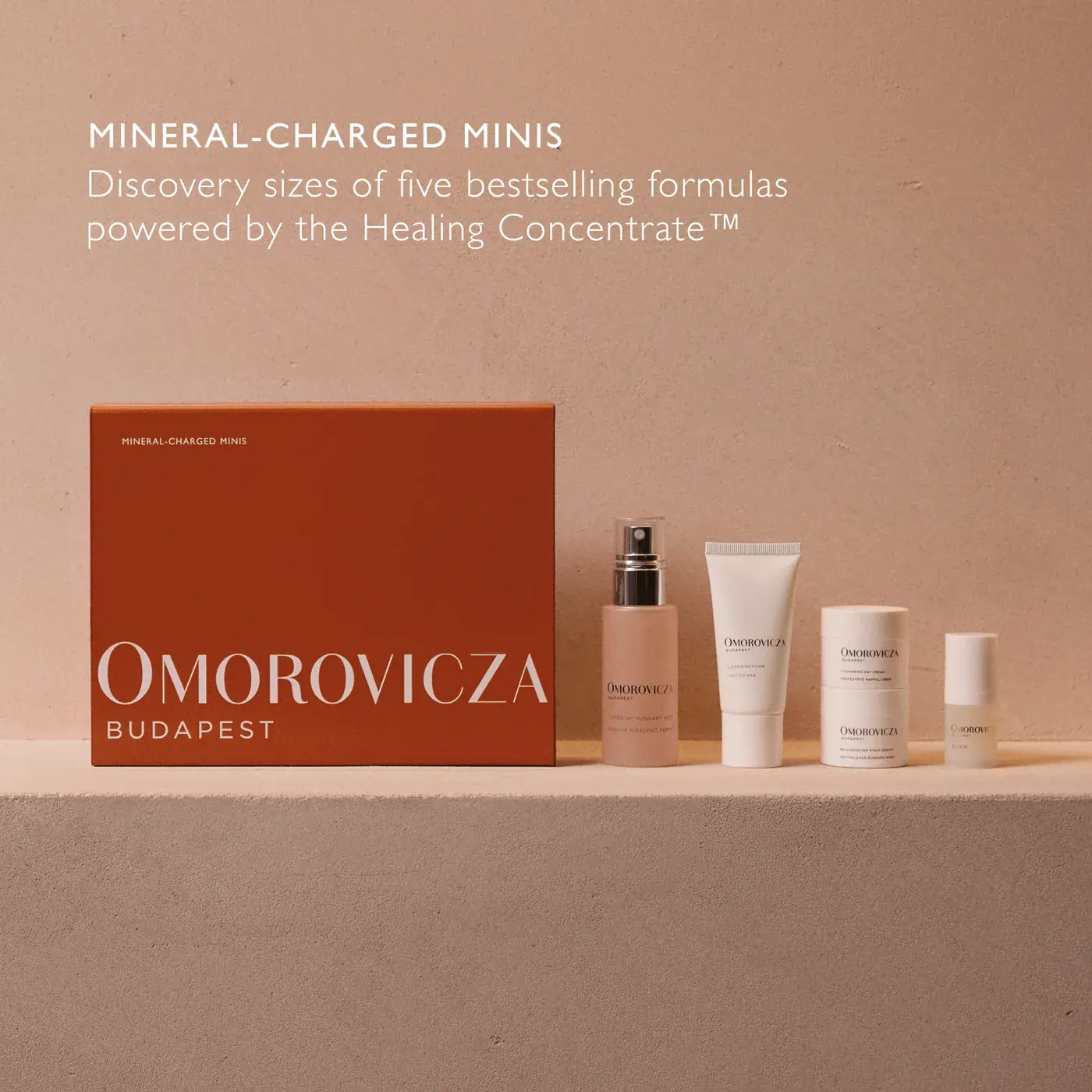 Omorovicza Mineral-Charged Minis Discovery Set, texture view