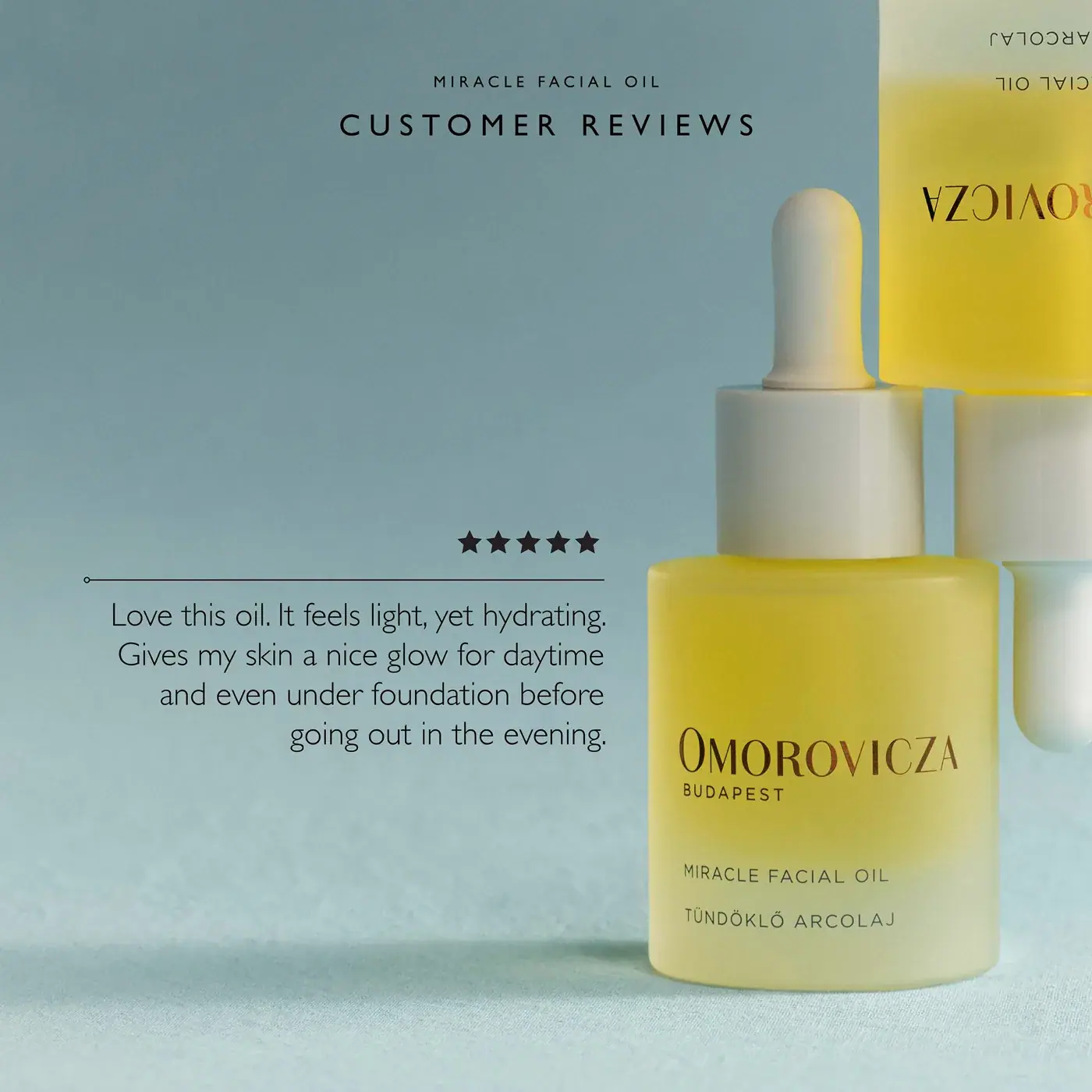 Omorovicza Miracle Facial Oil 30ml, texture view