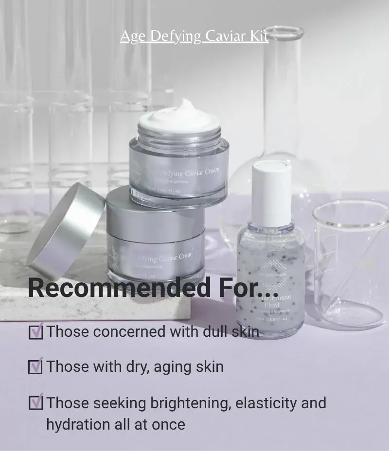 OxygenCeuticals Age Defying Caviar Kit, texture view