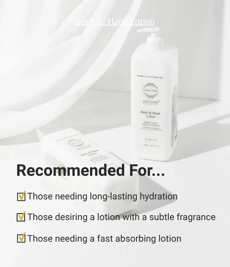 OxygenCeuticals Body & Hand Lotion, lifestyle view