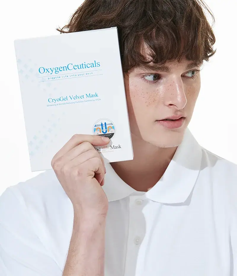 OxygenCeuticals Cryogel Velvet Mask, detail view