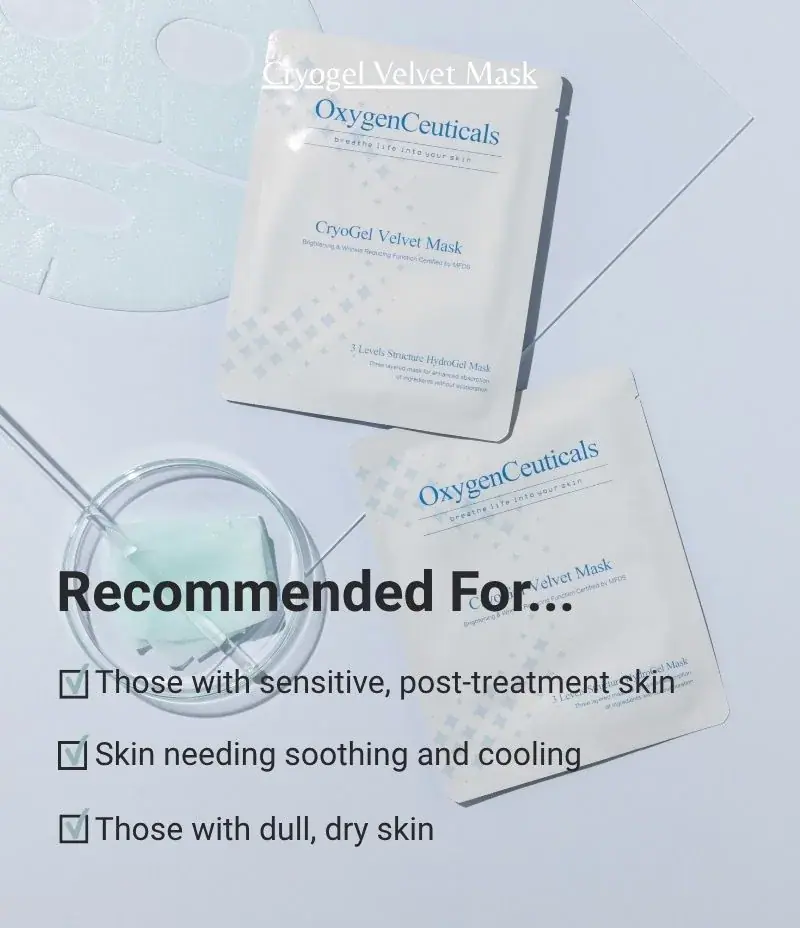 OxygenCeuticals Cryogel Velvet Mask, texture view