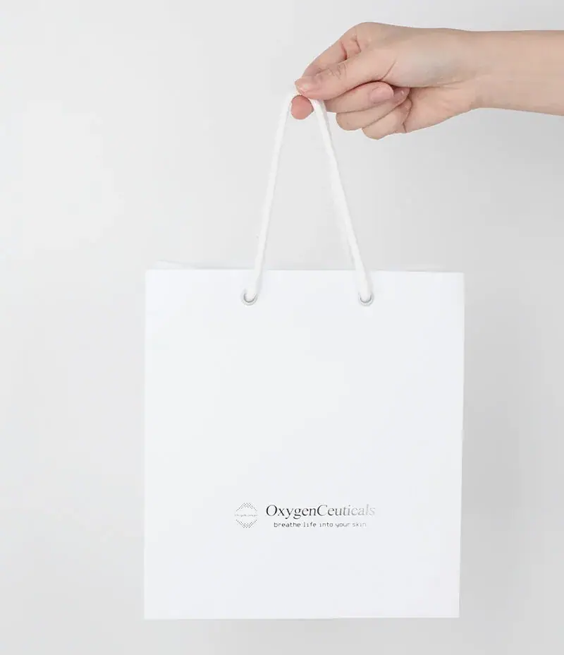 OxygenCeuticals OxygenCeuticals White Shopping Bag (12ea), detail view