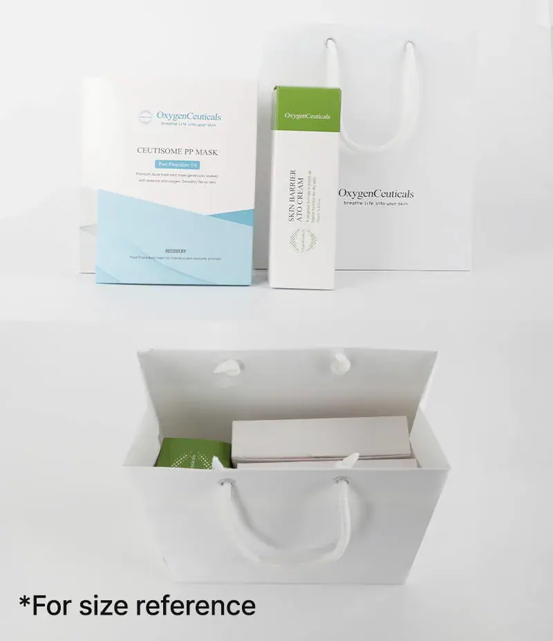 OxygenCeuticals OxygenCeuticals White Shopping Bag (12ea), texture view