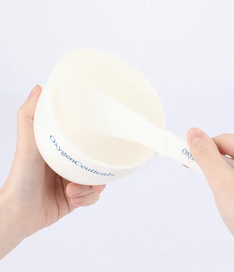 OxygenCeuticals Rubber Bowl (with OxygenCeuticals Logo), texture view