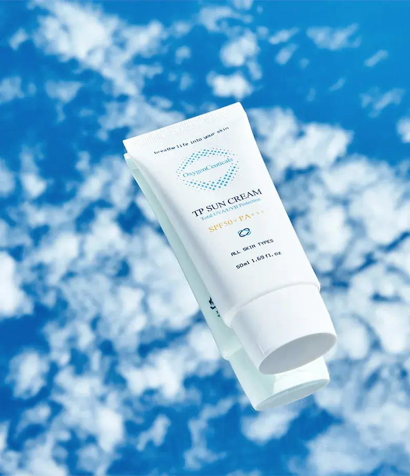 OxygenCeuticals TP Sun Cream 50ml/1.69fl.oz, lifestyle view