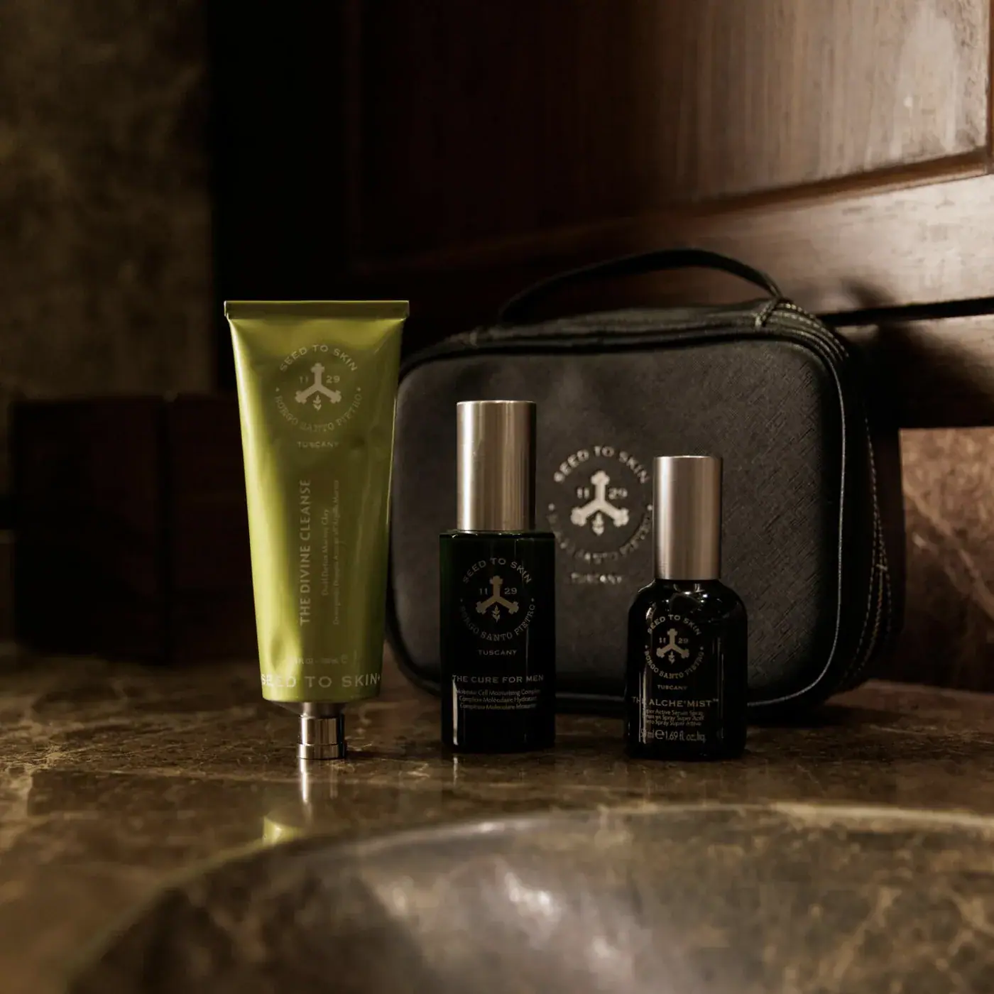 Seed to Skin Men’s Green Ritual Kit, detail view