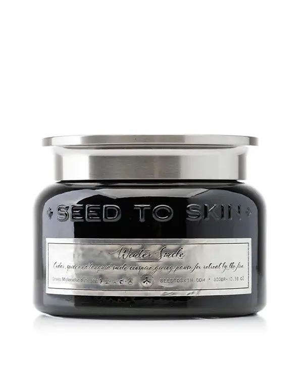Seed to Skin Winter Smoke Candle Seed to Skin Winter Smoke Candle, front view