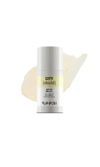 SEPAI CITY Shield Sunscreen control face cream, texture view