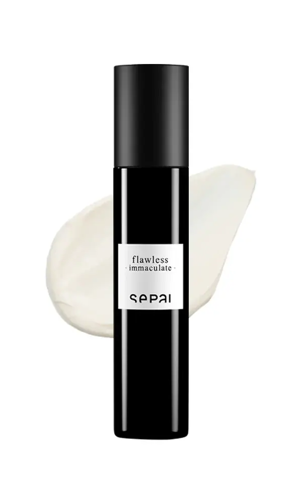 SEPAI Flawless IMMACULATE brightening moisturiser SPF50, texture view
