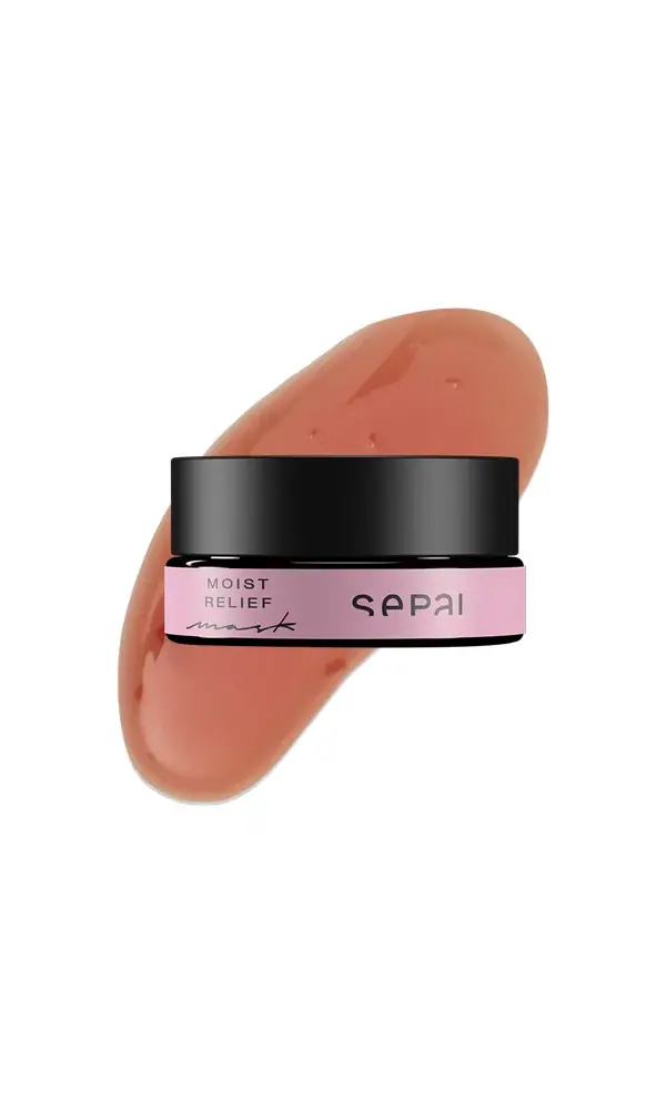 SEPAI MOIST RELIEF rose & mistletoe gel mask, texture view