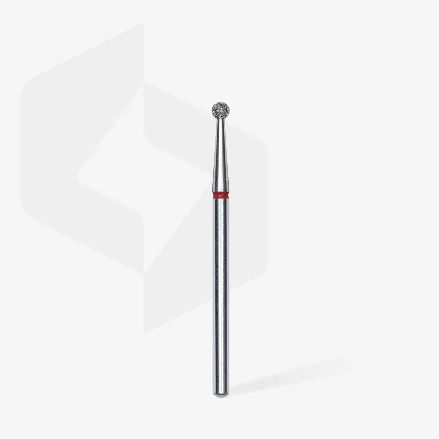 Staleks Diamond nail drill bit ball red EXPERT head diameter 2,5 mm, detail view