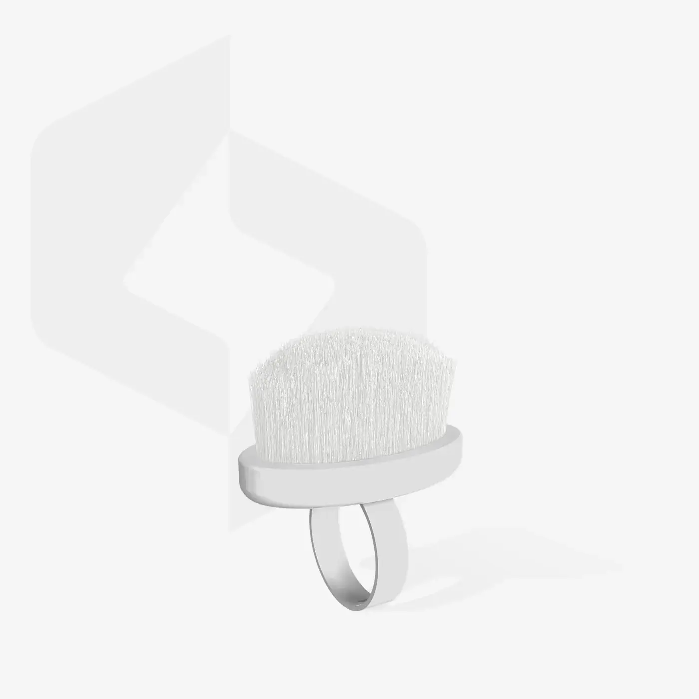 Staleks Finger ring manicure brush EXPERT 03 for dust removal mini (10 pcs), detail view