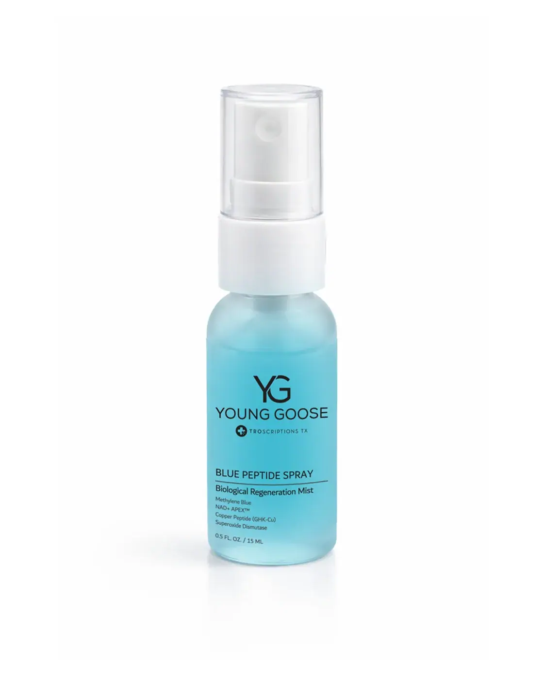 Young Goose BLUE PEPTIDE SPRAY 15ml Young Goose BLUE PEPTIDE SPRAY 15ml, front view