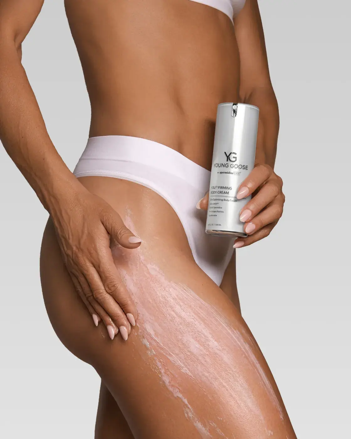 Young Goose YOUTH FIRMING BODY CREAM, lifestyle view
