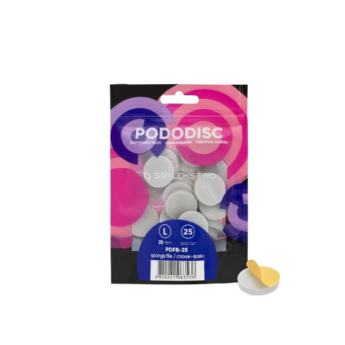Staleks Disposable files-sponges for pedicure disc PODODISC L EXPERT 25 (25 pcs)