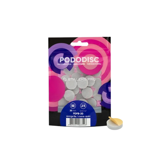 Staleks Disposable files-sponges for pedicure disc PODODISC M EXPERT 20 (25 pcs)